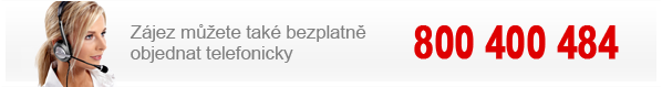 Zájezd můžete také bezplatně objednat telefonicky na čísle 800400484